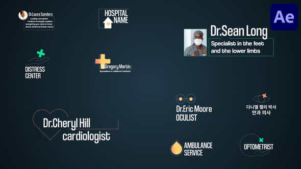 Medical Titles For After Effects - VideoHive 53592886