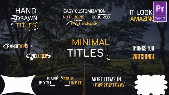 Minimal Titles | Premiere Pro - VideoHive 24382558