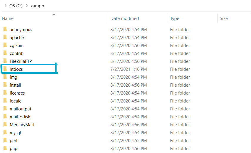 Folder htdocs