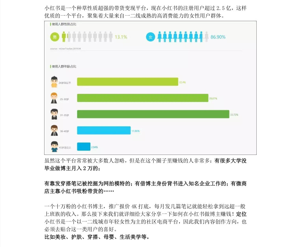 小红书捞金必备知识，学会养才会捞【4个项目】