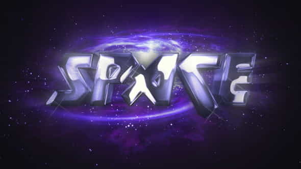 Space Metal Logo - VideoHive 22922458