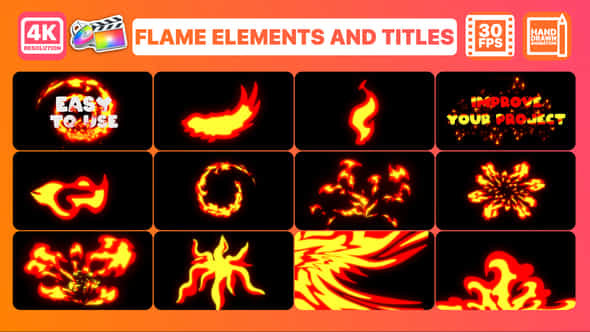 Flame Elements - VideoHive 33061492