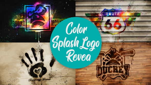 Color Splash Logo Reveal - VideoHive 35637850