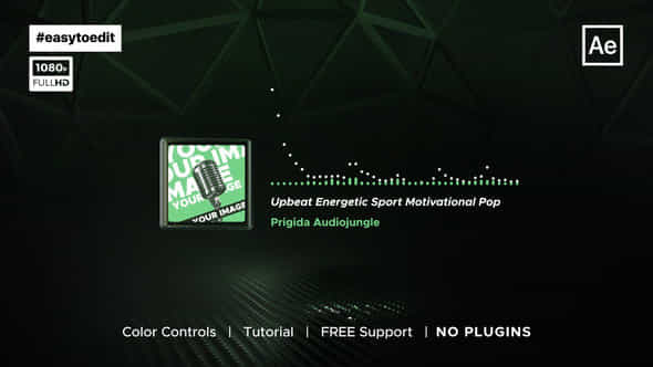Audio Visualizer Audio Waveform Equalizer Player - VideoHive 48037307