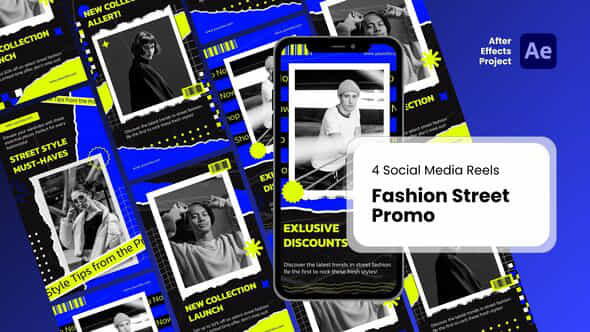 Social Media Reels Fashion Street Promo After Effect Templates - VideoHive 53520936