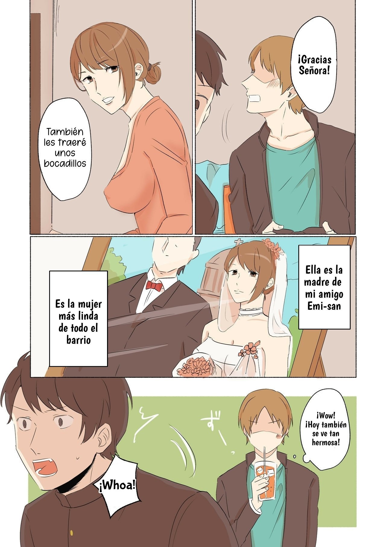 [Wakusei Mentholatum] Yuujin no Dekapai Hahaoya o Netori  La Mamá de mi Amigo [Spanish][De Las Cenizas Resurgiremos]