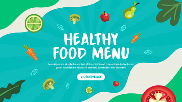 Healthy Food Promo - VideoHive 39478430