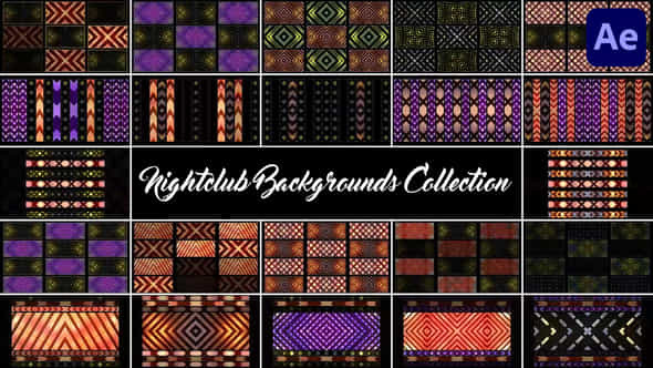 Nightclub Backgrounds Collection For After Effects - VideoHive 50853637