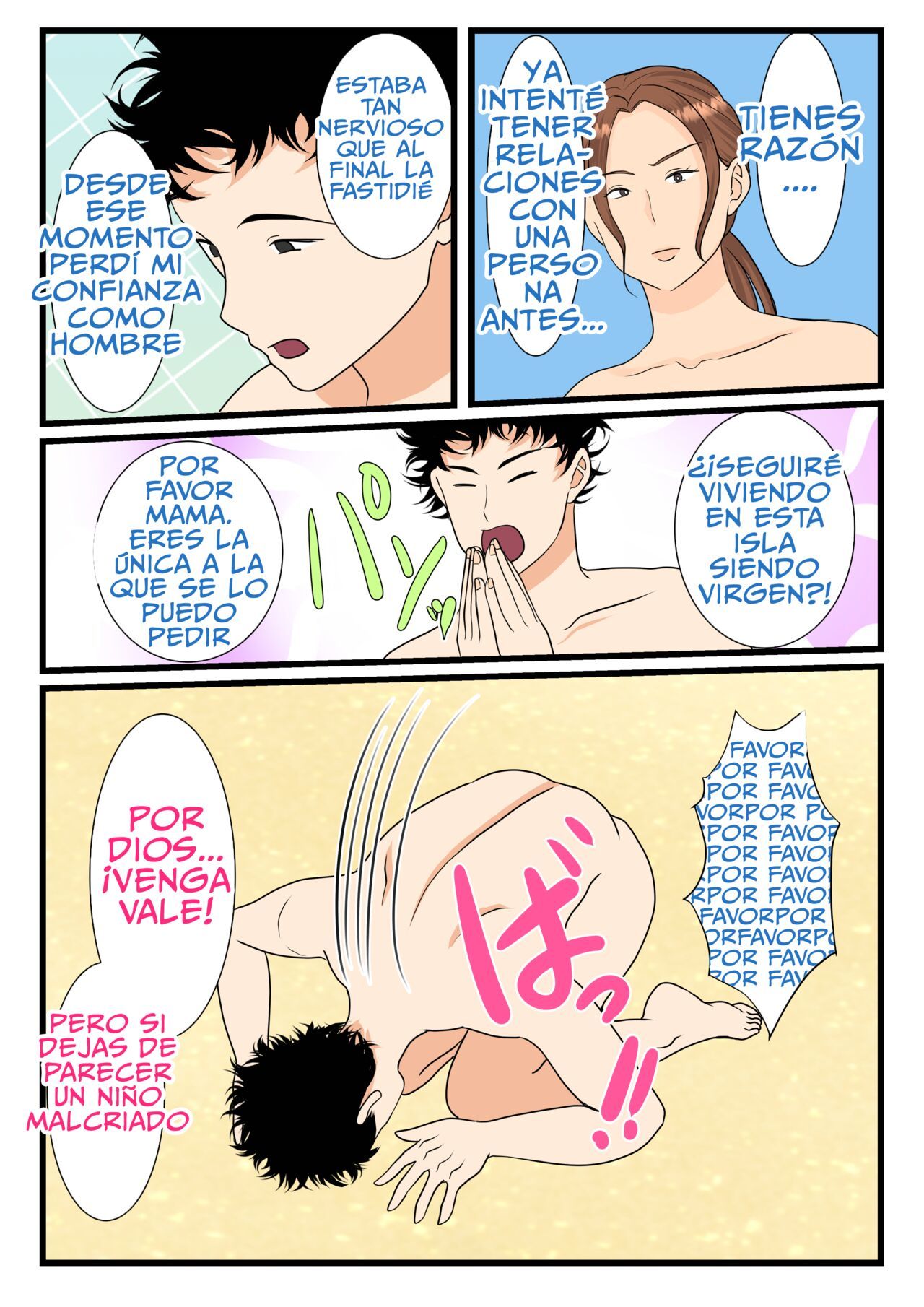 [Benii Kenkyuujo] Moto Yan Haha, Mujintou nite Mesu ni naru Zenpen [Spanish]