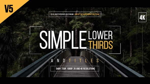 Simple Lower Thirds For FCPX - VideoHive 19700204