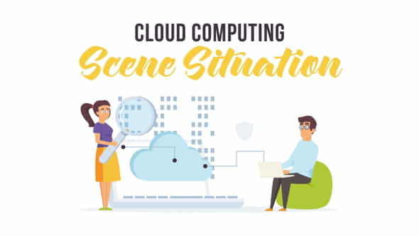 Cloud computing - Scene Situation - VideoHive 28256101