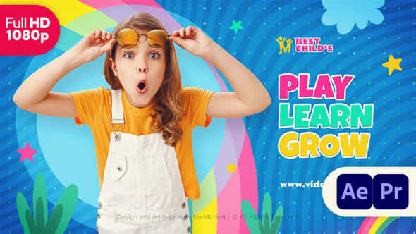 Kids Blog Intro - VideoHive 37338687
