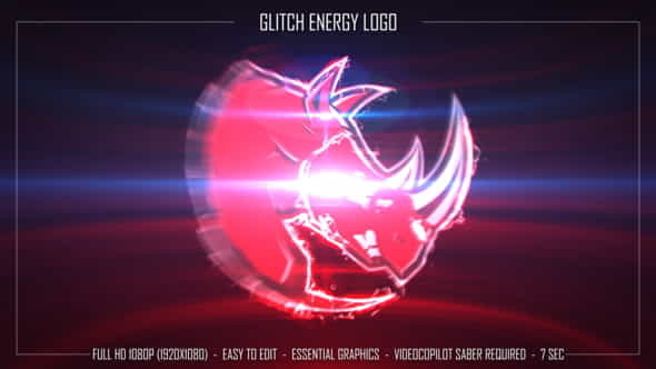 Glitch Energy Logo - VideoHive 34993729