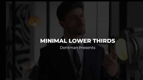 Minimal Lower Thirds Premiere Pro Template - VideoHive 42730075