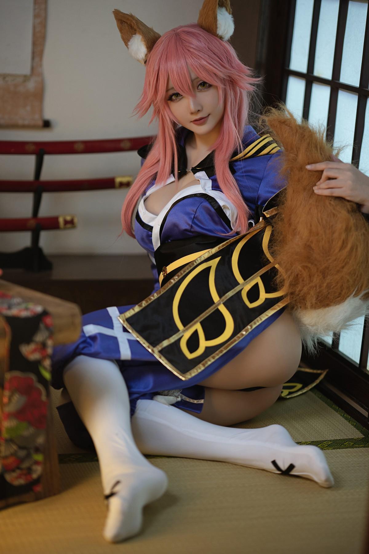 Cosplay 星之迟迟Hoshilily 玉藻前忠犬蓄势待发(9)