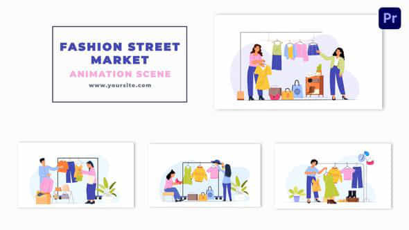 Fashion Street Market - VideoHive 47355111