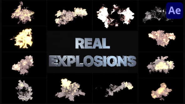 Real Explosions | After Effects - VideoHive 33635582