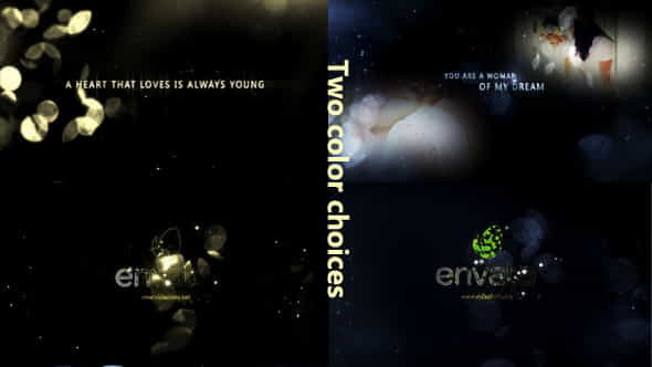 GoldParticle and Memories Typography - VideoHive 6697418
