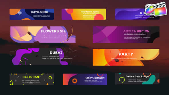 Colorful Modern Titles - VideoHive 37198406
