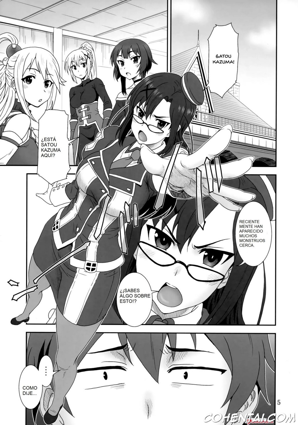 Doki Doki o X Saiban (Kono Subarashii Sekai ni Syukufuku o!) xxx comics manga porno doujin hentai español sexo Kazuma Satou Kono Subarashii Sekai ni Syukufuku o! Sena