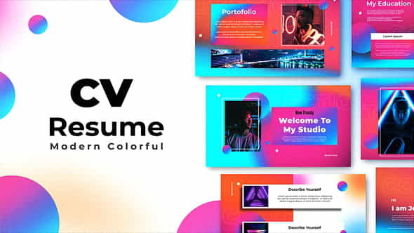 Colorful Gradient Slideshow - VideoHive 34193835