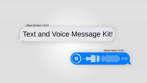 Text Message Kit with Voice - VideoHive 21704650
