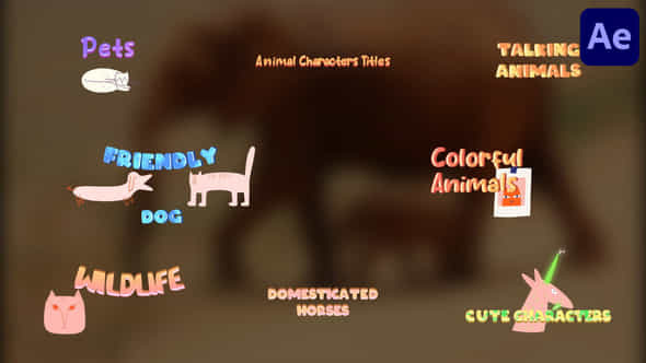 Animal Characters Titles For After Effects - VideoHive 51061491