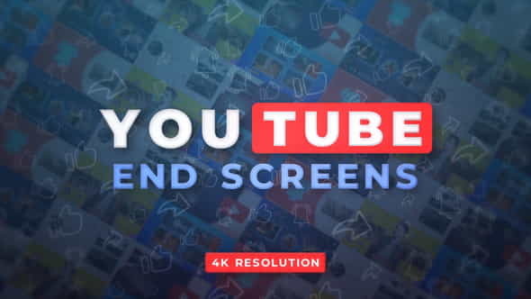 YouTube End Screens 4K v.2 - VideoHive 32809059