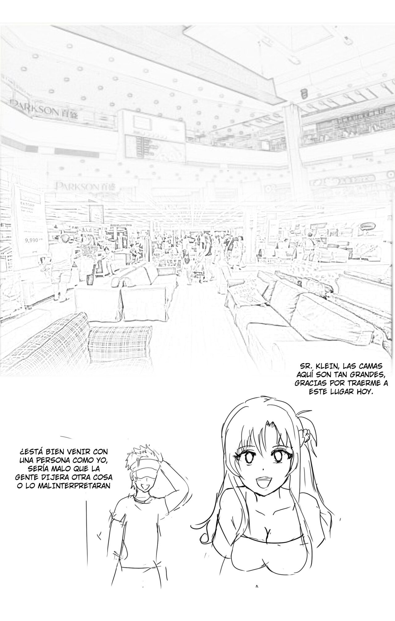 &#91;yitiaomiao&#93; Asuna and Klein go to buy a bed - 0