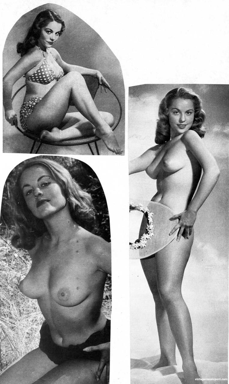 Beautiful brunette Diane Webber bares her hot body during a vintage photoshoot(8)