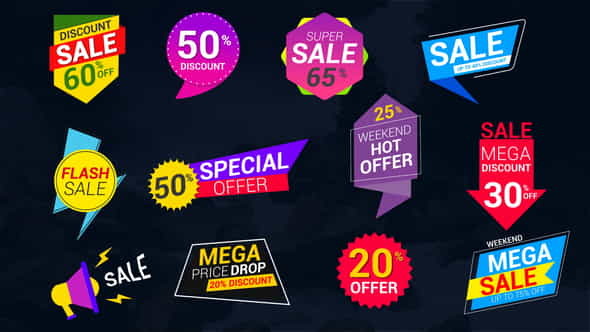 Sale LablesBadges - VideoHive 24321838
