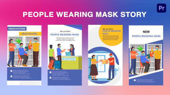 People Wearing Mask - VideoHive 44605275