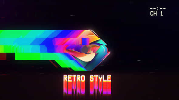 Retro Vhs Glitch Logo - VideoHive 48823204
