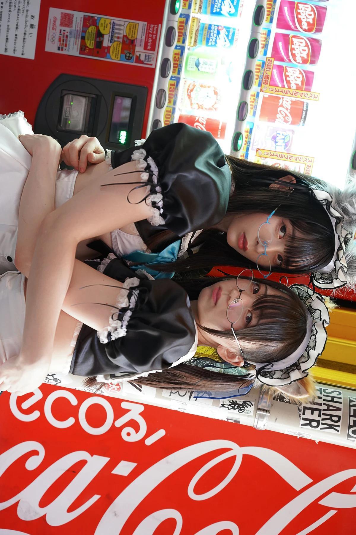 Sui Utatane うたたね翠, Mizuna Shione 水那しおね, 写真集 「野生のメイドがあらわれた！」 Set.01(28)