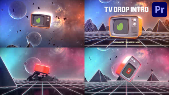 TV Drop Intro - VideoHive 45634272