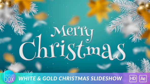 WhiteGold Christmas Slideshow - VideoHive 22835869