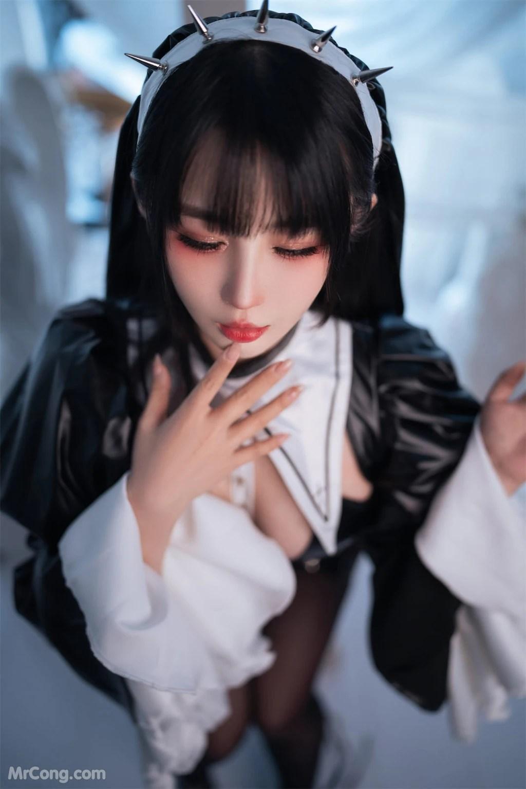 Coser@桜井宁宁 Vol.076: 皮衣修女 (60 photos)(37)