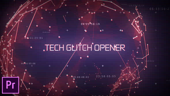 Technology Glitch Opener Premiere Pro - VideoHive 53659320
