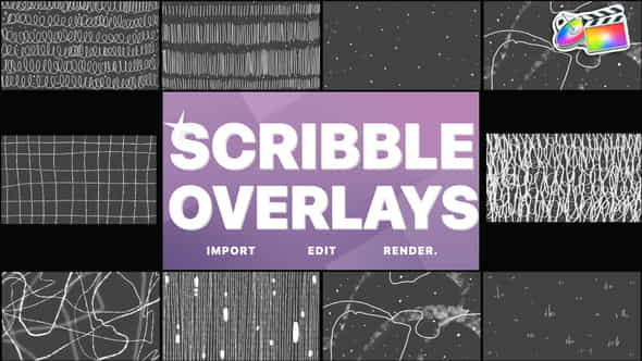 Abstract Scribble Overlays - VideoHive 47482649