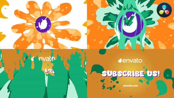 Hand Drawn Liquid Logo For Davinci Resolve - VideoHive 52659346