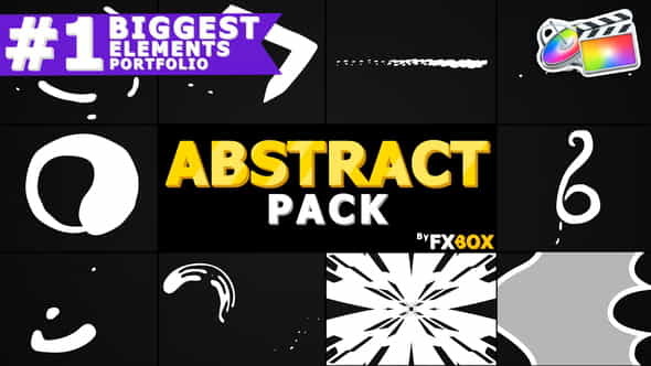 Cartoon Abstract Elements | FCPX - VideoHive 24265859