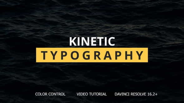 Kinetic Typography for DaVinci Resolve - VideoHive 34769844
