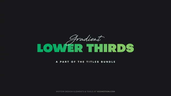 Lower Thirds - Gradient - VideoHive 36379793