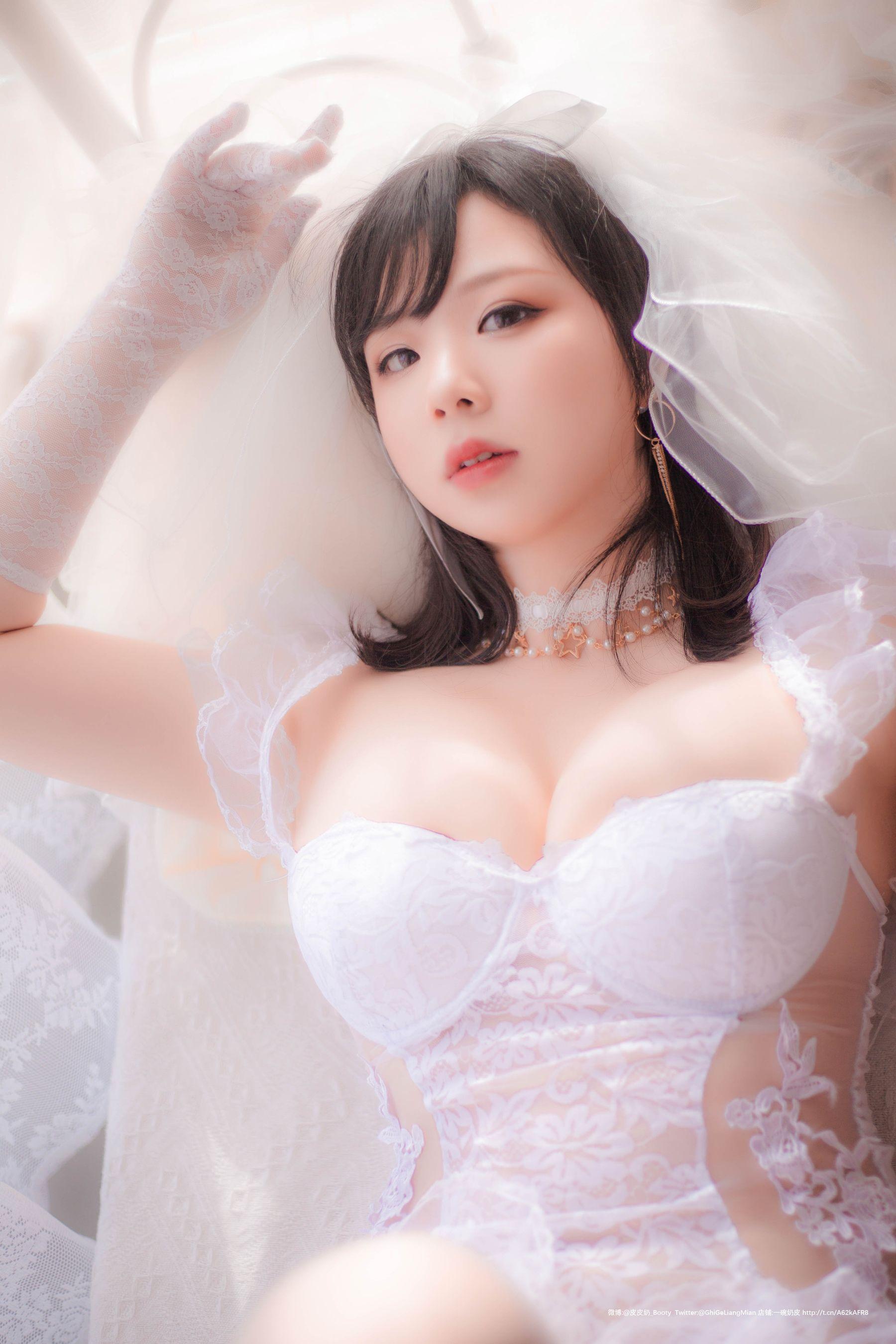 [Cosplay] 皮皮奶可可爱了啦 – 朦胧婚纱(2)