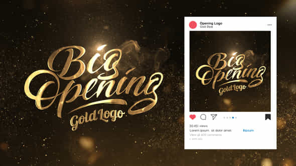 Gold Logo Opener - VideoHive 39997511