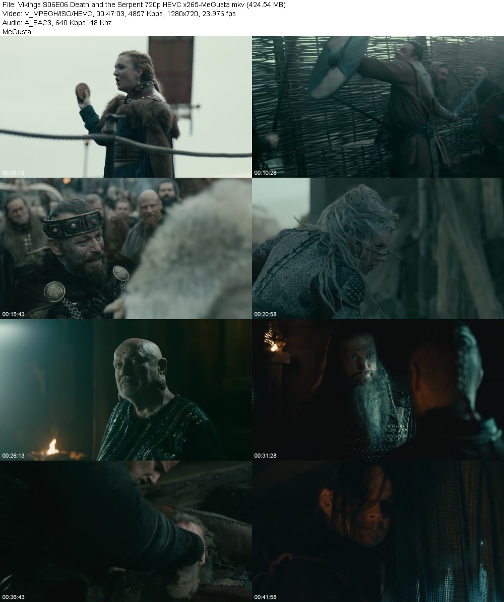 Vikings S06E06 Death and the Serpent 720p HEVC x265-MeGusta