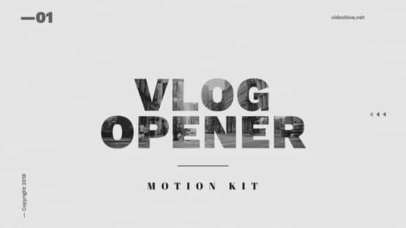 Vlog Opener - VideoHive 22778038