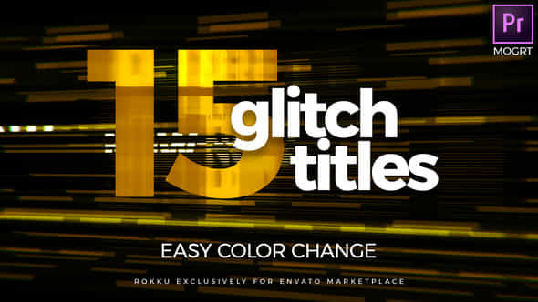 Modern Glitch Titles - VideoHive 24659103