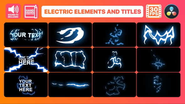 Flash FX Electric Elements Transitions - VideoHive 34154502