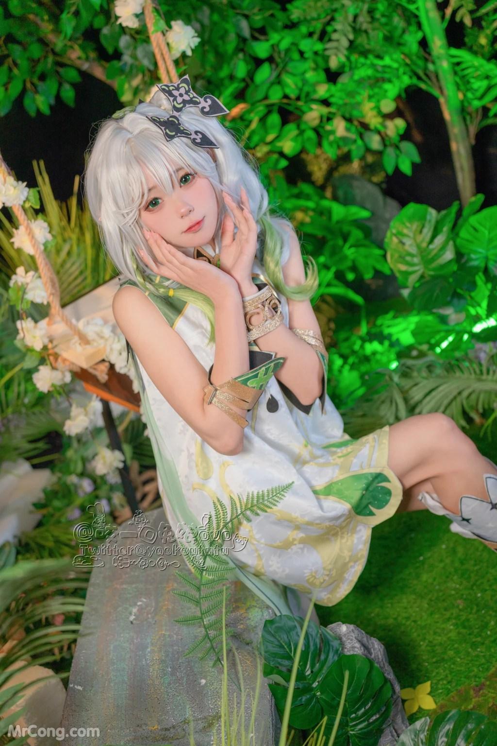 Coser@黏黏团子兔: 万年萝莉纳西妲 (40 photos)(39)
